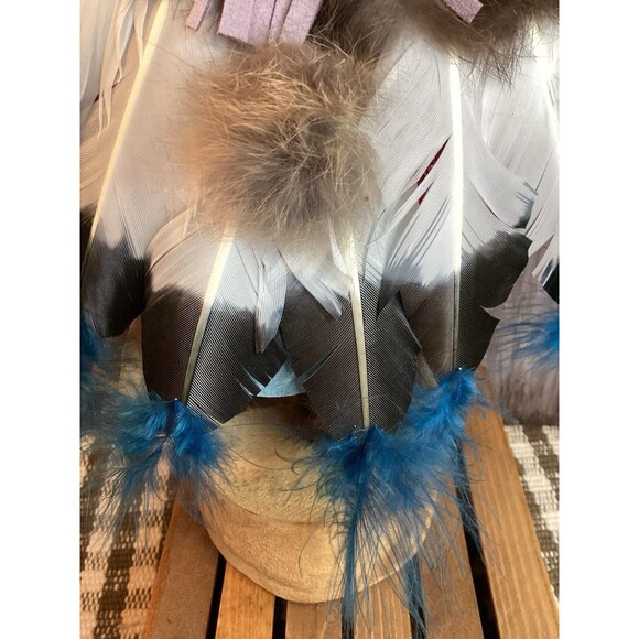 Kachina Doll EAGLE DANCER Signed /Number Fyazzie Eagle 11" T x 14"W Rain Weather - Picture 8 of 16